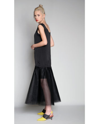 Modular Black Tull Dress