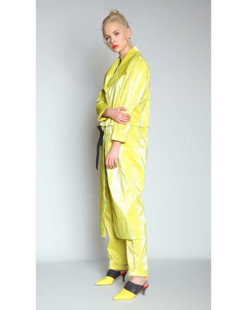 "Wet Look" Modular Yellow Coat