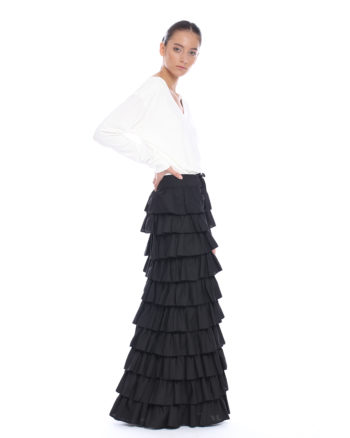 Detachable Ruffles Skirt