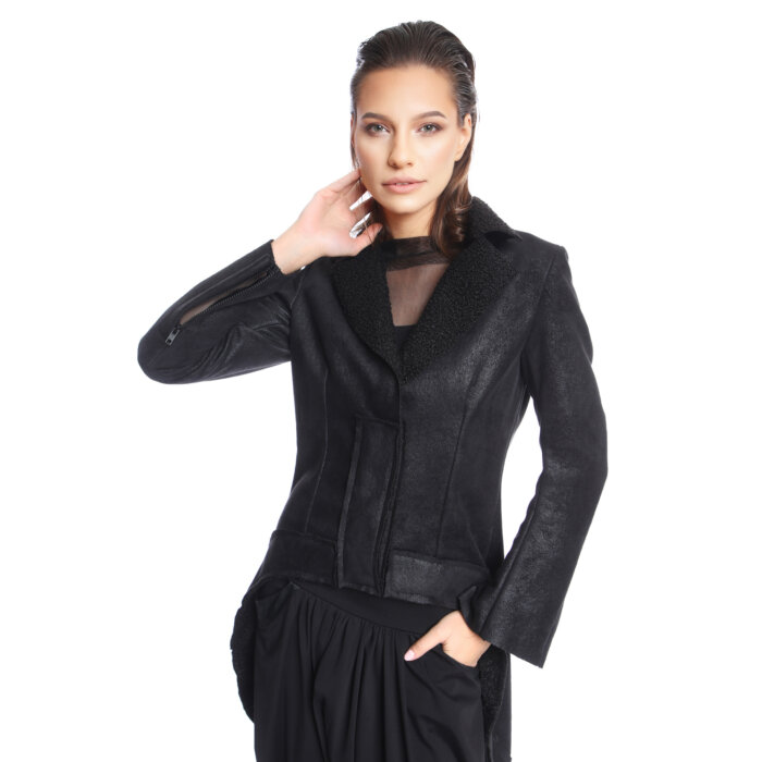 Eco Fur Jacket Tailored as Tailcoat