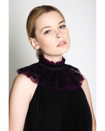 Violet Tulle Collar