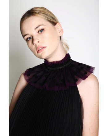 Violet Tulle Collar