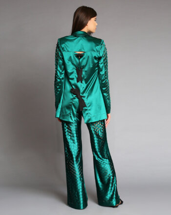 Lasercut Green Suit