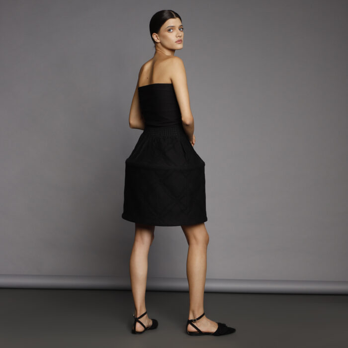 Black Lace Crinoline Skirt