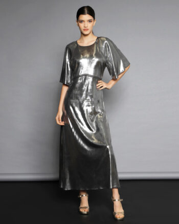 Silver A-Line Dress